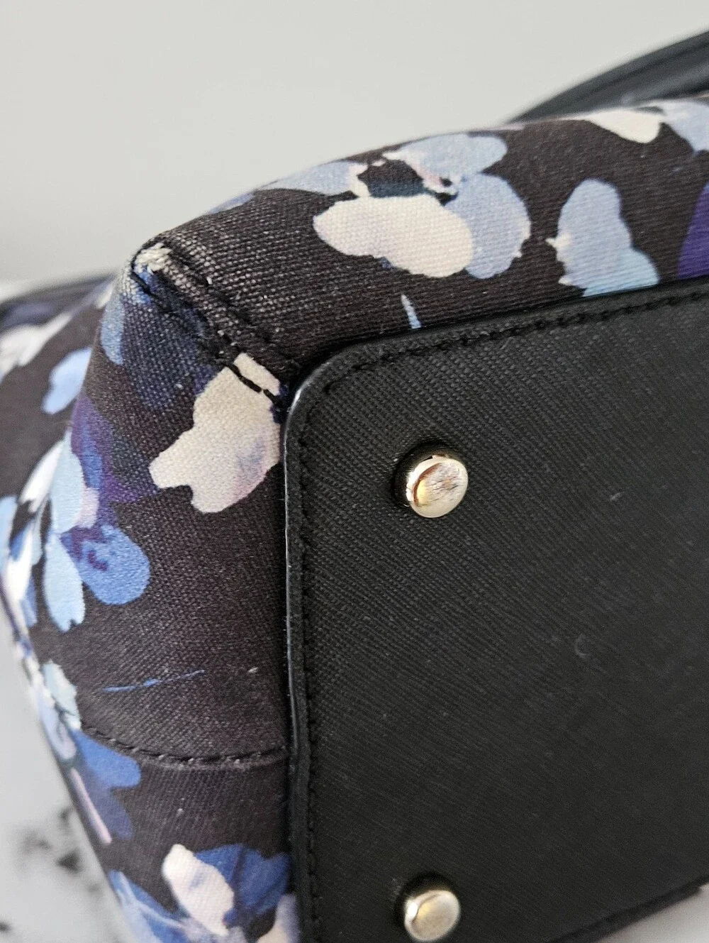 Kate Spade New York Cameron Street Blue Floral Margot Satchel (EUC)